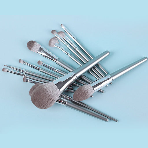 New 14 Piece Wooden  Makeup Brush